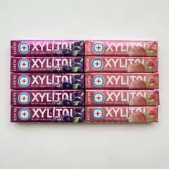 LOTTE ロッテ キシリトールガム グレープ ピーチ 10個 — image 1