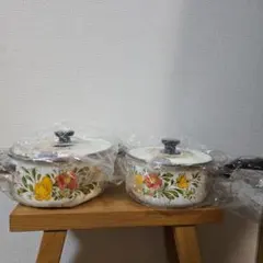 【未使用】タイガー魔法瓶 モンセーブル　両手鍋&片手鍋セット — image 1