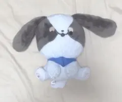 犬 ぬいぐるみキャバリア マスコット グレー ホワイト — image 1