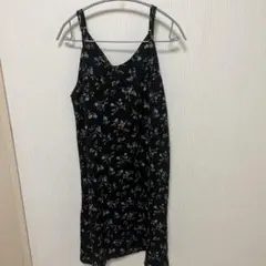 COLZA 花柄キャミワンピース ブラック Sサイズ — image 1