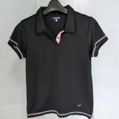 A.D.ONE ポロシャツ ブラック ピンク Mサイズ — image 1