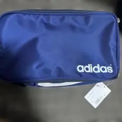 80s 90s デサント製　adidas アディダス シューズケース 日本製 紺 — image 1