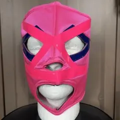 未使用★メキシコ　プロレスマスク ピンク×ネイビー — image 1