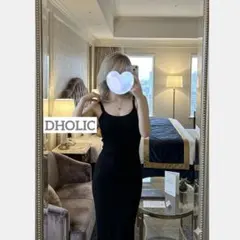 DHOLIC マーメイドキャミワンピース　ブラック　タイトワンピース — image 1