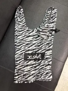 X-girl ゼブラ柄 エコバッグ 折りたたみ — image 1