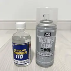 Mr.カラーうすめ液 （中） & Mr.スーパークリアーUVカットつや消し — image 1