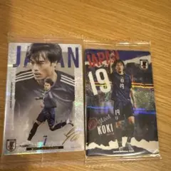 サッカー日本代表 三笘薫 小川航基 カード 2枚セット — image 1