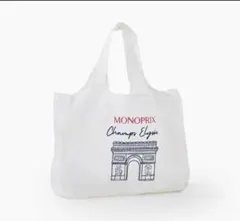 【新品・未使用】MONOPRIXモノプリ エコバッグ・オペラ・ホワイト — image 1