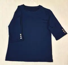 五分袖 カットソー ネイビー — image 1