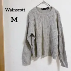Wainscott ケーブルニット セーター 長袖 コットン ベージュ【M】 — image 1