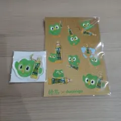 特茶 Duolingo アクリルキーホルダー ステッカーセット — image 1