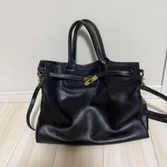 Dakota 2WAY 本革 レザー ショルダーバッグ BLACK ダコタ — image 1
