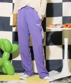 未使用　NERDY ノルディ　トラック　パンツ　ジャージ　パープル　Y2K 韓国 — image 1