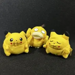 【初期】ポケモンくるりんマスコット3個 リバーシブルぬいぐるみ YUJIN版 — image 1