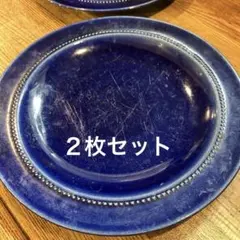 HOGANAS KERAMIK プレート ブルー 北欧食器 — image 1