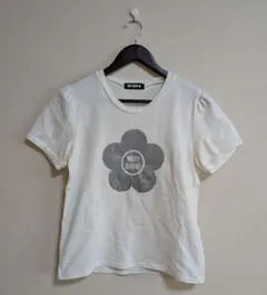 MARY QUANT マリークワント　半袖ロゴTシャツ　パフスリーブ　サイズ38 — image 1