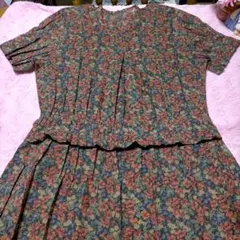 ♥昭和レトロvintageワンピースVOR LIBERTY PRINTS　美品♥ — image 1