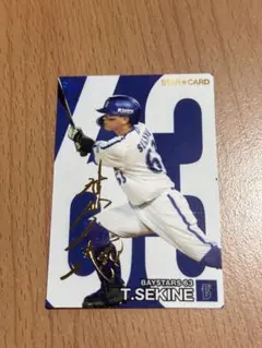関根大気 金箔押 サイン入り ベイスターズ プロ野球チップス — image 1
