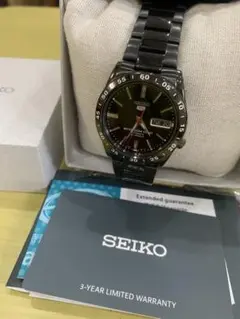 SEIKO 5 7S26-02T0 自動巻き ブラック 保証書・箱付き — image 1