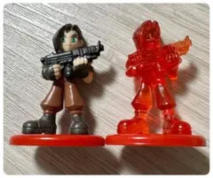 【非売品】FF コカコーラ フィギュア ラグナ 彩色＆クリアレッド 2体セット — image 1