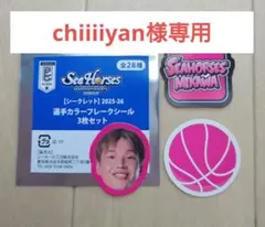 シーホース三河 2025-26 西田優大選手カラーフレークシール 3枚セット — image 1