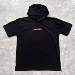 NOBLE PRODUCT 半袖パーカー Mサイズ 黒 ビッグロゴ — image 1