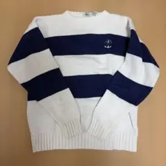 IZOD LACOSTE ボーダーニット アンカーロゴ — image 1