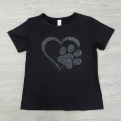 ストーン装飾Tシャツ Sサイズ 黒 — image 1