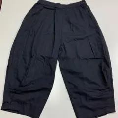 新品未使用 レディース クロップドバルーンパンツ 7分丈パンツ 綿 黒♦︎F — image 1