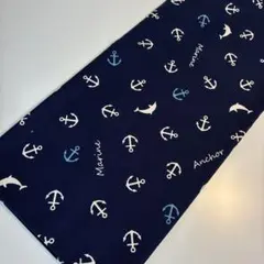 D'S SELECTION コットン マリン柄 ネイビー 碇 — image 1