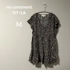 no comment NY・LA 花柄 半袖チュニック 【M】サイズ — image 1