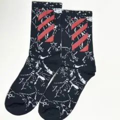 OFF-WHITE オフホワイト クロスアロー ロゴソックス フリー レッド — image 1