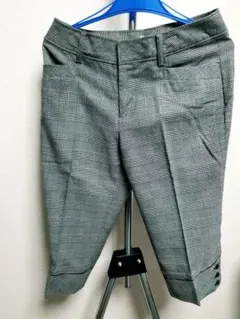 ★ほぼ未使用★七分丈パンツ グレンチェック — image 1