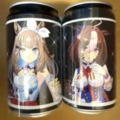 ウマ娘 7th ラベル缶 アーモンドアイ メイショウドトウ ステッカー — image 1
