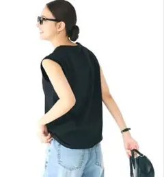 coca　ノースリーブ Tシャツ ブラック Mサイズ — image 1