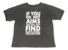 niko andメッセージプリント Tシャツ フリーサイズ グレー✖️ブラック — image 1