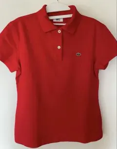 LACOSTE ラコステ 半袖 ポロシャツ レッド　美品 — image 1