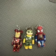 BE@RBRICK MARVEL キーホルダー 3種セット — image 1