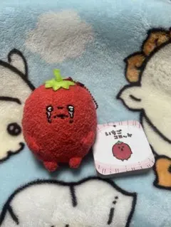 ナガノのいちご　ぬいぐるみくじ　D賞　種を取るいちごコロッケマスコット — image 1