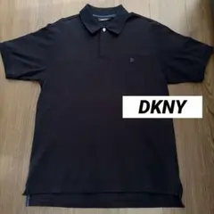 お値下げ❗️DKNY ダナキャランジャパン　黒 ポロシャツ　コットン100% — image 1