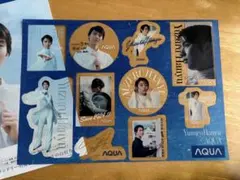 羽生結弦さん　AQUA イベント　記念品のステッカー — image 1