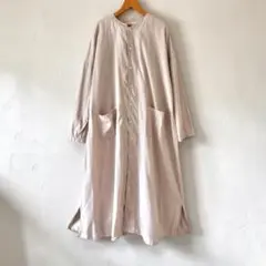 HARVESTYアトリエ ローブシャツワンピース　グレージュ　1 — image 1