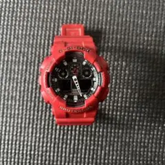 CASIO G-SHOCK GA-100B レッド 腕時計 本体 — image 1