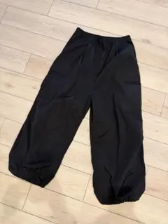 フリークスストア　バルーンカーゴパンツ ワイド 黒 ナイロン　ドロスト — image 1