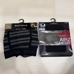 BODYWILD ボクサーパンツ LL ストライプとAIRZ SEAM OFF — image 1