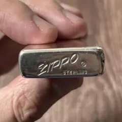 ZIPPO スターリングシルバー 筆記体ロゴ スリム ジッポー 火花確認済み — image 1