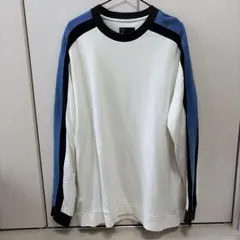 Bershka XL トレーナー・スウェット ホワイト/ブルー/ブラック — image 1