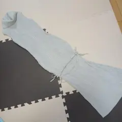 リブ編みノースリーブロングワンピース — image 1