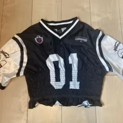 SHEIN フットボールシャツ 半袖 01ロゴ XS — image 1