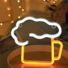 #大幅値下げ 【生ビール】　ネオンサイン多色 LED ・ USB 集客力アップ — image 1
